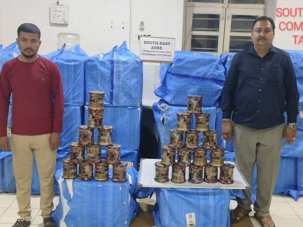 Arrested accused with Chinese Manja (Photo/Hyderabad police)
