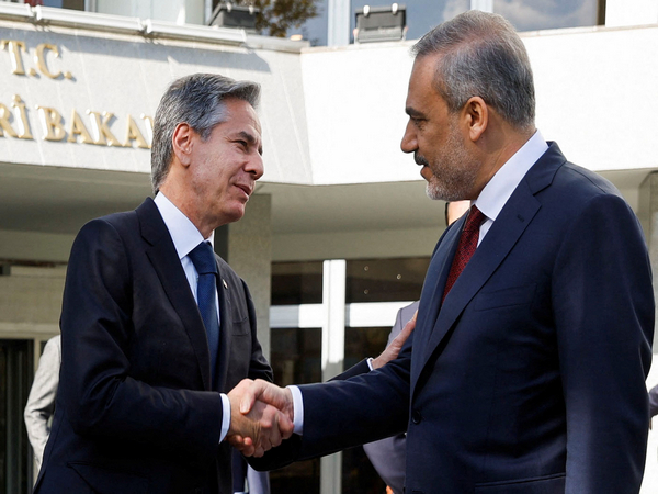 US Secretary of State Antony Blinken, Turkish Foreign Minister Hakan Fidan (File Image) (Image Credit: Reuters)