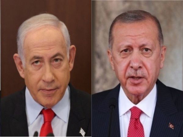  Israeli PM Benjamin Netanyahu (left) and Turkish President Recep Tayyip Erdogan (right) (File Photo)