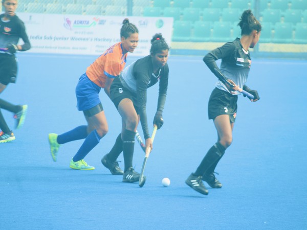 Players in action during Khelo India Junior Women’s Hockey League (Image: HI)