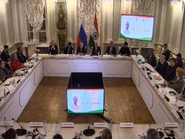 EAM Jaishankar interacts with indologists (Photo/X @DrSJaishankar)