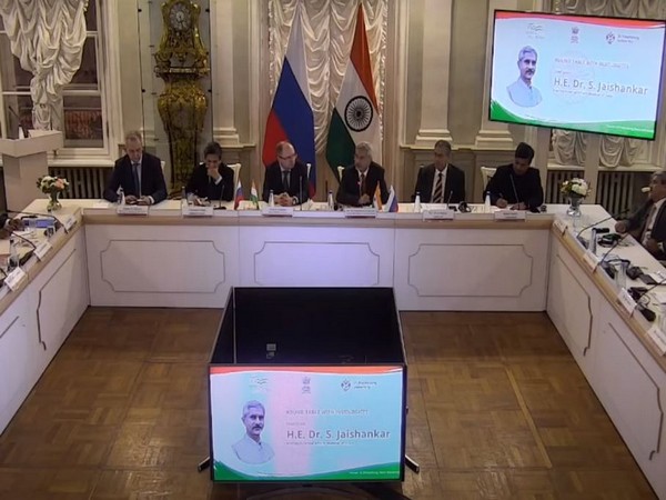 EAM S Jaishankar attending teh roun-table conference in Russia (Photo: MEA YouTube)