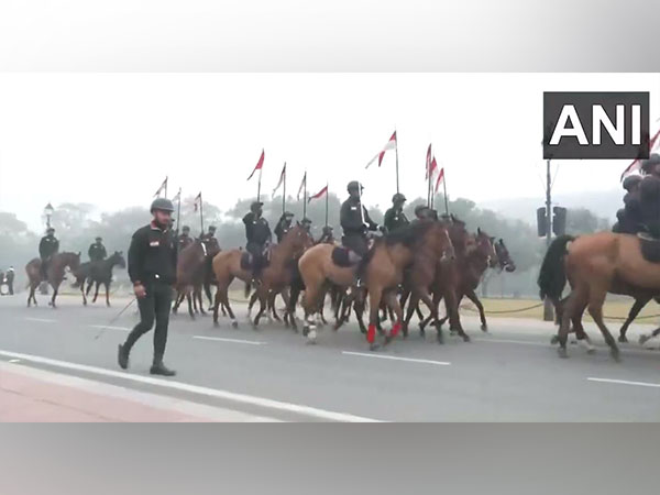 Visuals during the parade rehearsals (Photo/ANI)