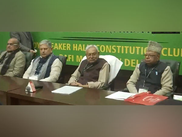 Nitish Kumar at JD(U) National Executive meeting (Photo/ANI)