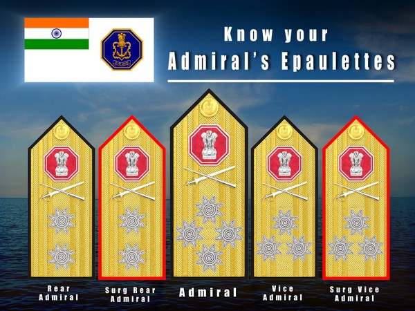 New design of Admirals Epaulettes. (Photo/Indian Navy)