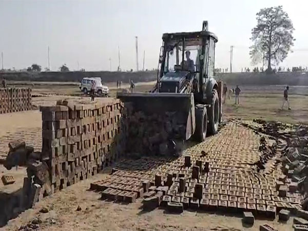 Kamrup district administration demolishes 15 illegal brick kilns (Photo/ANI)