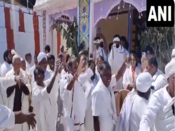 Union Minister L Murugan performs a traditional dance on the occasion of Hethai Amman Festival(Photo/ANI)