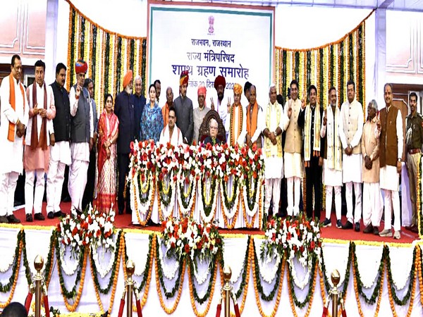 Swearing in ceremony at Raj Bhavan, Jaipur (Photo/ANI)