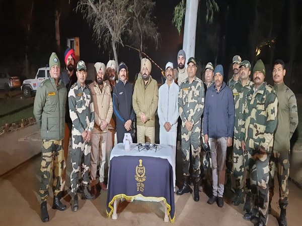 BSF, Punjab police recover drone from Tarn Taran district (Photo/ANI)