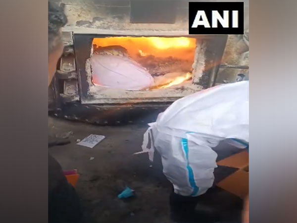 Baramulla Police destroy drugs. (Photo/ANI)