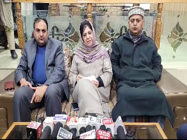 PDP chief Mebooba Mufti. (Photo/ANI)