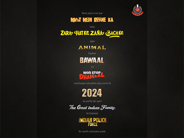 Delhi Police's post on X