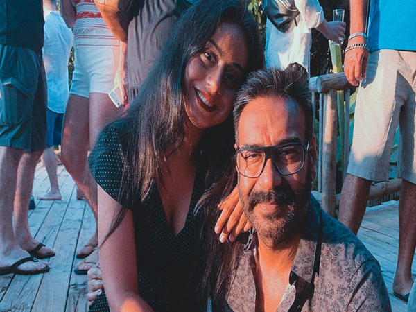 Actor Ajay Devgn and his daughter Nysa (Image source: Instagram)