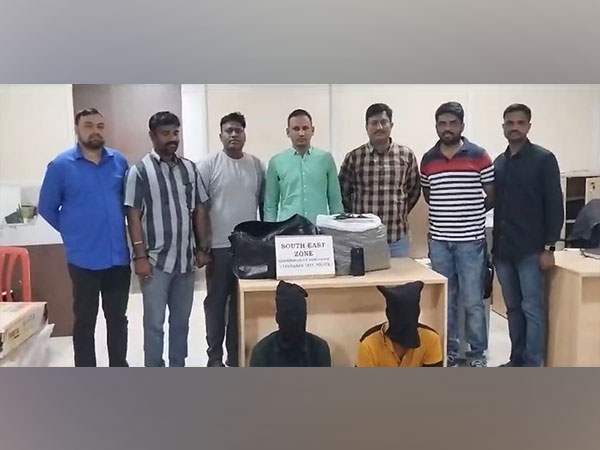 Telangana Police arrests two for selling ganja in Hyderabad (Photo/ANI)