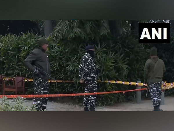 Paramilitary forces deployed outside the Israel Embassy (File Photo/ANI)