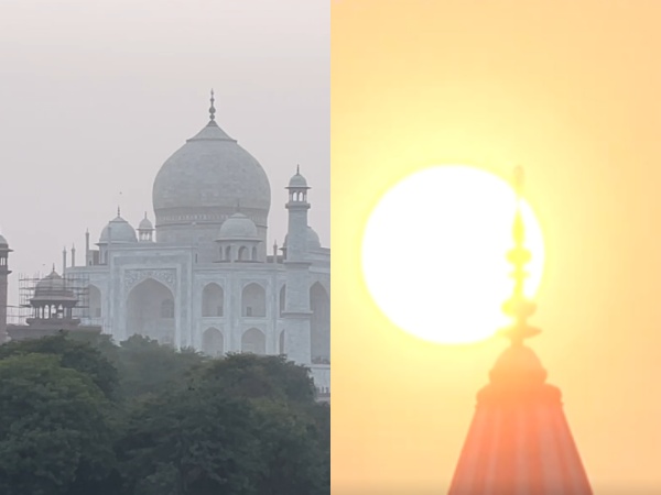 Sunset in Agra, Ayodhya (Image source: ANI) 