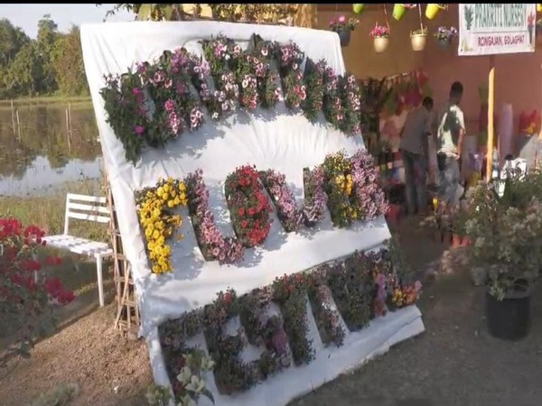 Flower festival organized in Assam's Golaghat ahead of New Year (Photo/ANI)