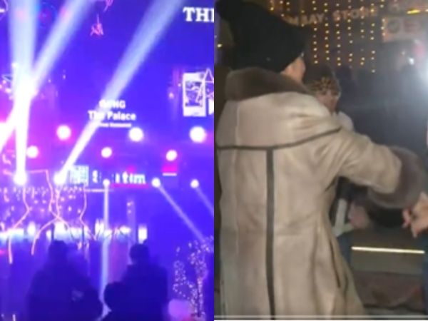 New Year celebration in Gurugram, Srinagar(Image source: ANI)