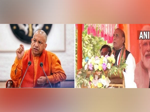 Defence Minister Rajnath Singh, Uttar Pradesh Chief Minister Yogi Adityanath