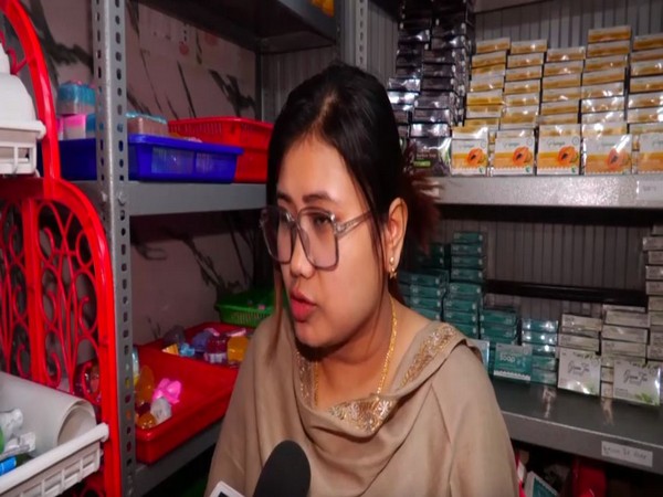 Rajkumari Sarju Devi, a woman entrepreneur from Manipur (Photo/ANI)