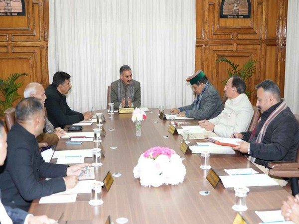 Himachal CM Sukhvinder Singh Sukhu chairs cabinet meeting (Photo/ANI)