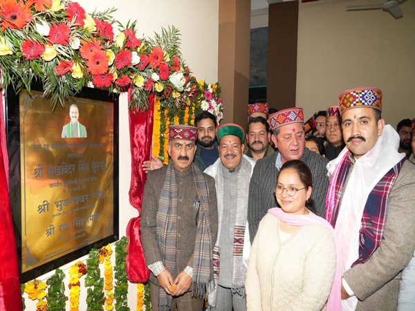 Chief Minister Sukhvinder Singh Sukhu inaugurated and laid the foundation stones of 13 development projects in Kullu. (Photo/ANI)