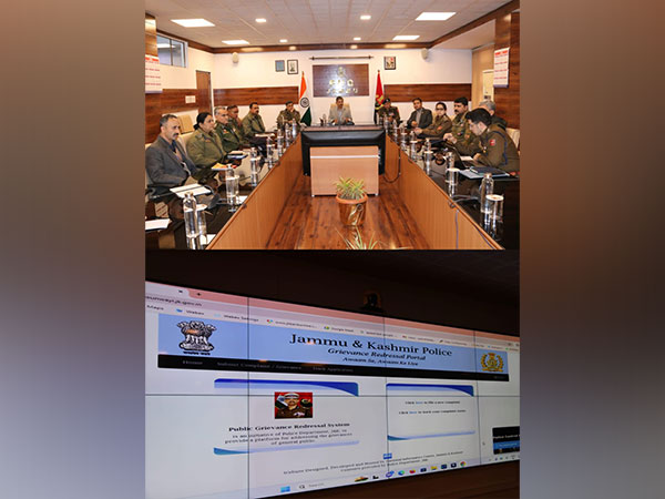 DGP RR Swain launched the Jammu and Kashmir Police Grievance Redressal Portal in Jammu. (Photo/ANI)