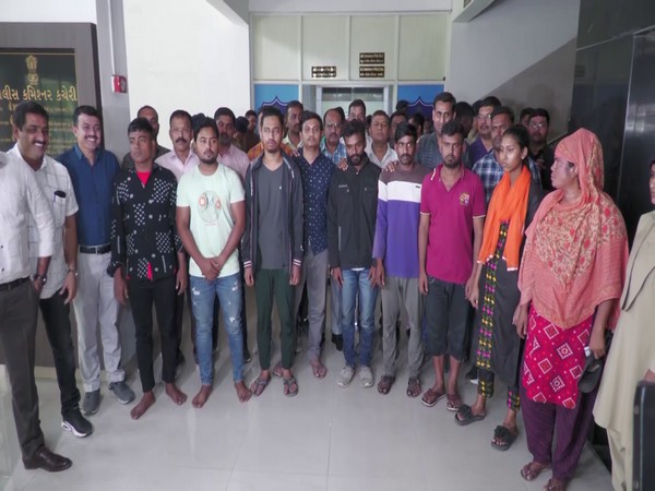 Surat Police nabbed 10 people including nine Bangladeshi citizens. (Photo/ANI)