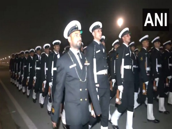 Troops rehearse for 75th Republic Day Parade (Photo/ANI)