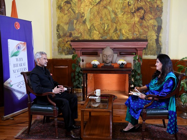 External Affairs Minister S Jaishankar speaks to ANI (Photo: ANI)