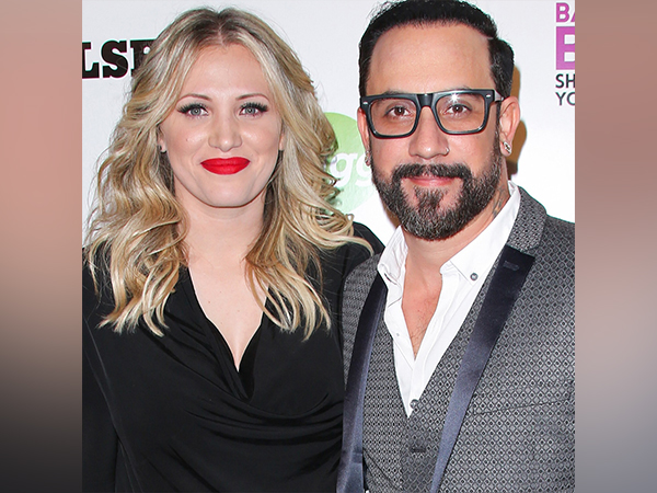  AJ McLean with wife Rochelle (Image source: X)