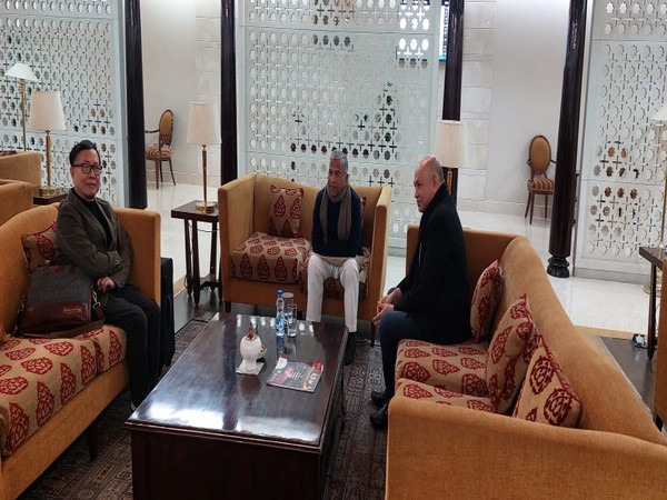 Parliament delegation led by Rajya Sabha Deputy Chairman Harivansh departs for Uganda (Photo/ANI)