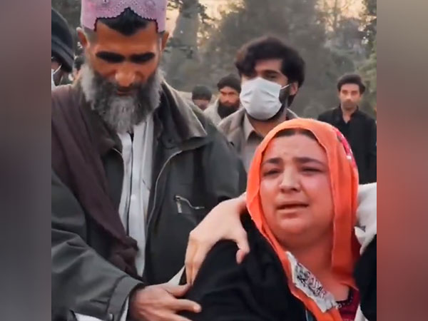 Balaach Baloch's sister during a protest march (Photo/X @IFazilaBaloch)
