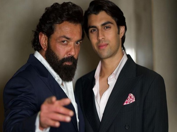 Bobby Deol with son Aryaman (Image source: Instagram)