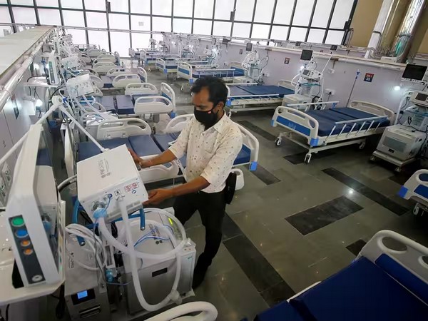 Health worker adjusting ICU bed (Photo/ANI) 