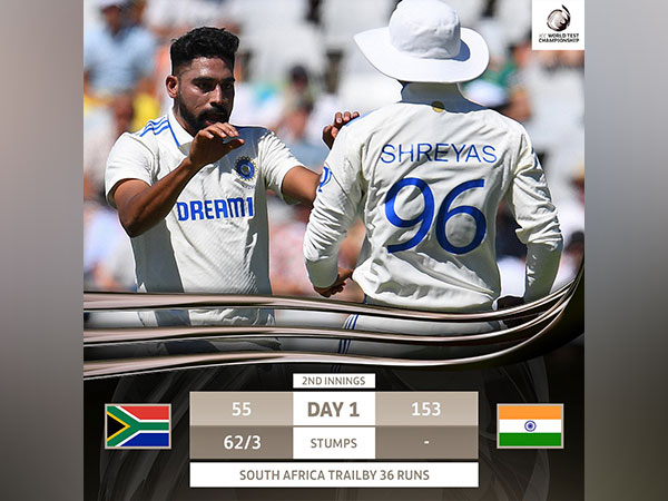 South Africa vs India. (Picture: ICC Twitter)