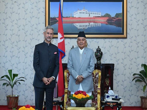 External Affairs Minister S Jaishankar, Nepal President Ram Chandra Paudel (Image Credit: Nepal President's Office)