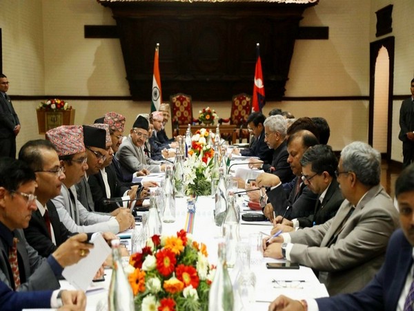 EAM S Jaishankar and his Nepali counterpar, NP Saud, co-chaired 7th Nepal-India Joint Commission Meeting on Thursday. (Photo/X@NPSaudnc)