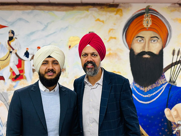 UK MP Tanmanjeet Singh Dhesi and his Canadian counterpart, Iqwinder Singh Gaheer (left)