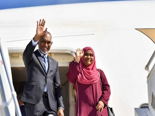 Maldives President Mohamed Muizzu and First Lady Sajidha Mohamed (File Photo: X/@presidencymv)
