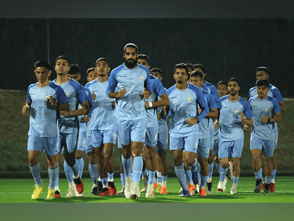 Indian football team during practice session (Image: AIFF Media)