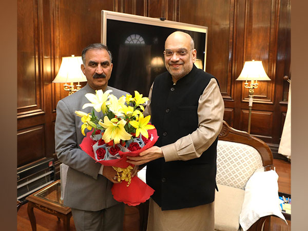 Himachal Pradesh Chief Minister Sukhvinder Sukhu calls on Home Minister Amit Shah on Thursday in New Delhi (Photo credit: Himachal CMO)