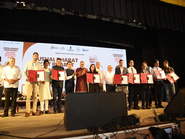 Union MoS Rajeev Chandrasekhar launches training centres under PM Vishwakarma in Goa (Photo Courtesy: dip_goa/X)