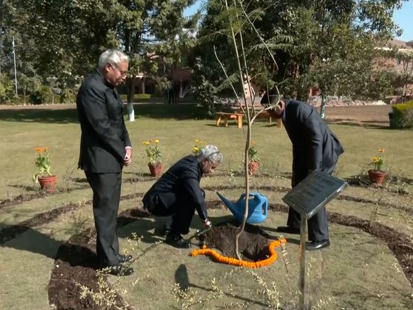 EAM Jaishankar planted sapling in Indian embassy in Nepal (Photo/X @DrSJaishankar) 