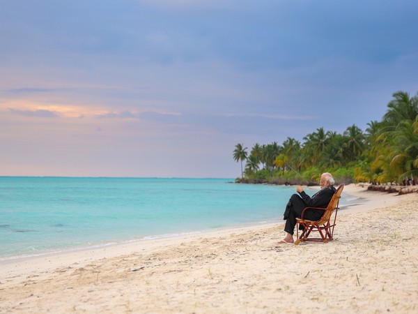 Prime Minister Narendra Modi on morning walk at Lakshadweep (Photo credit/Narendra Modi 'X' handle)