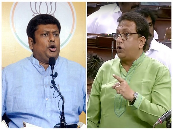 BJP leader Sukanta Majumdar and TMC leader Santanu Sen (File Photo/ANI)