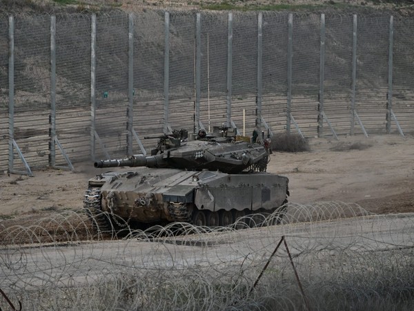 An Israeli tank along the Gaza border (Photo/TPS)