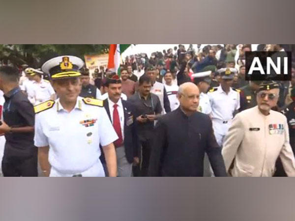 Maharashtra Governor takes part in parade organised to mark Armed Forces Veterans Day (Photo/ANI)