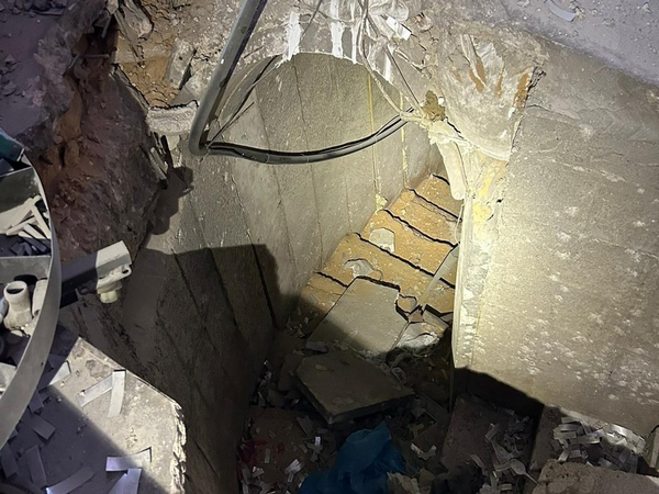 Visual of the tunnel found by Israeli forces (Photo: TPS)