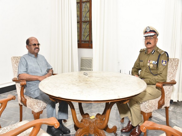West Bengal Governor meets top officials. (Photo/ANI)
